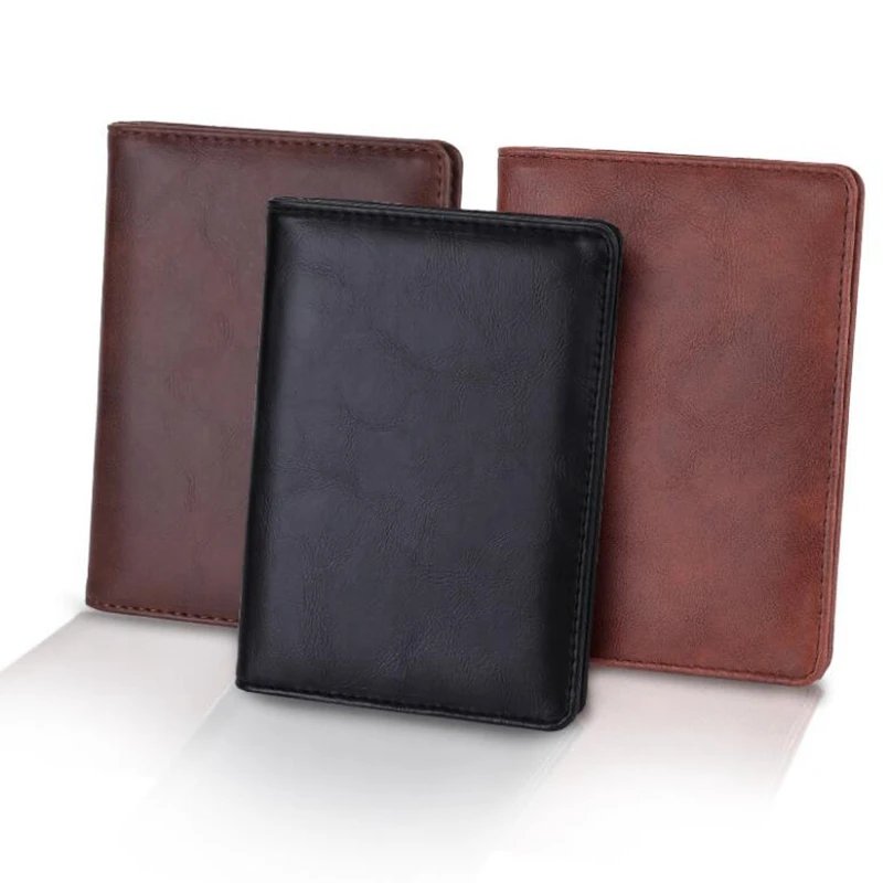 إكسسوارات السفر جواز سفر حامل غطاء خمر بو الجلود النساء الرجال RFID الأعمال الائتمان محفظة حقيبة للتخزين المنظم بطاقة