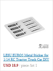 LESU логотип наклейка для 1/14 Tmy DIY RC трактор Sca грузовик K019-3 TH04824