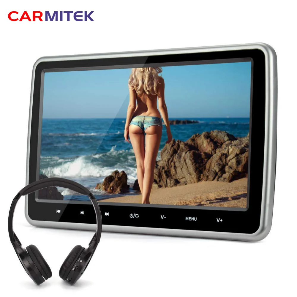 

10.1'' Car Headrest DVD Player HDMI FM Game Touch Screen Wireless Headphone for bmw e46 e90 e60 peugeot 307 mercedes volkswagen