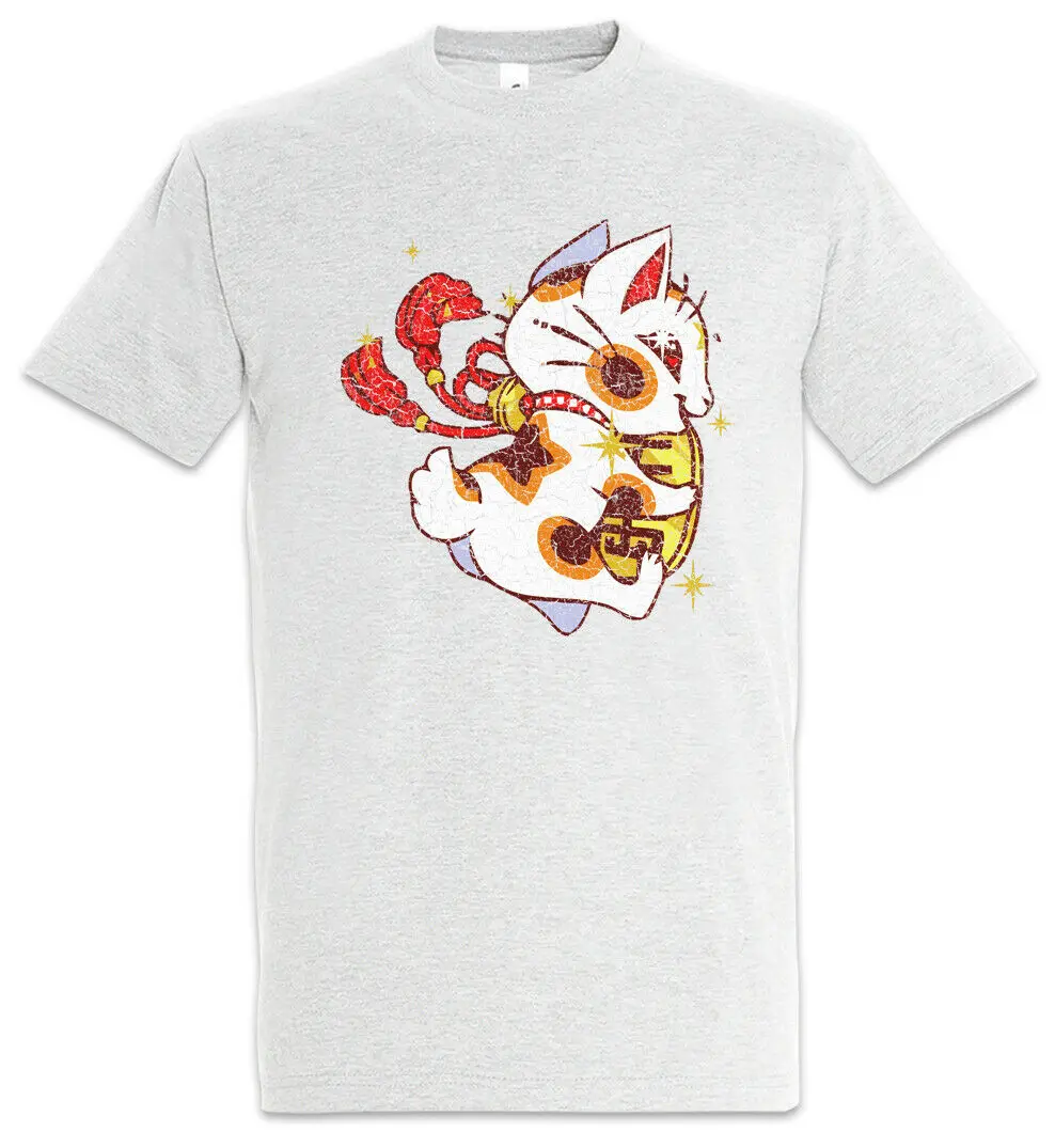Maneki Neko Back T-Shirt Maneki-neko Manekineko Cat Cats Love Addicted Addiction
