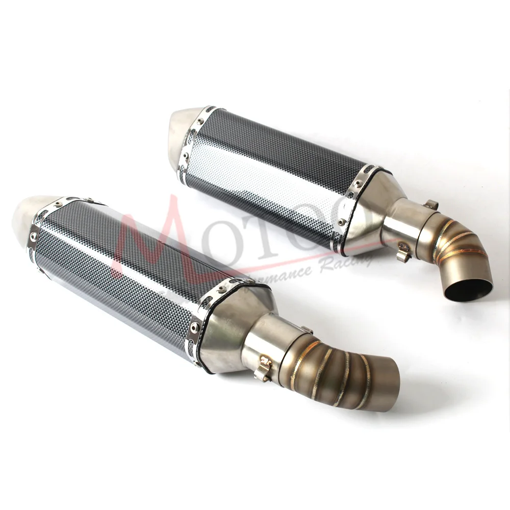 Motoo-de la motocicleta silenciador de Escape de enlace medio escapar para DUCATI 696. 2008-2014, 796/795, 2010-2014 con Slip-On