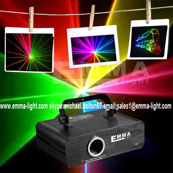 

500mW RGB seven color beam& Animation programmable sd card player club colorful laser light