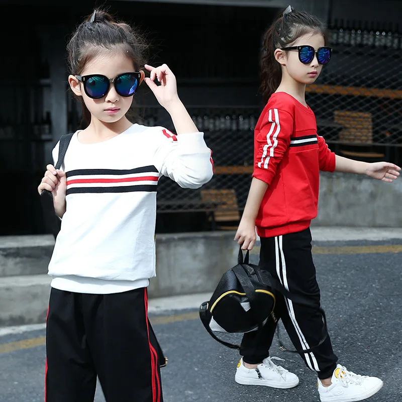 

2019 Children Clothing Spring Autumn Toddler Girls Clothes 2pcs Outfit Kids Clothes Girls Tracksuit Suit For Girls Fashion Sets