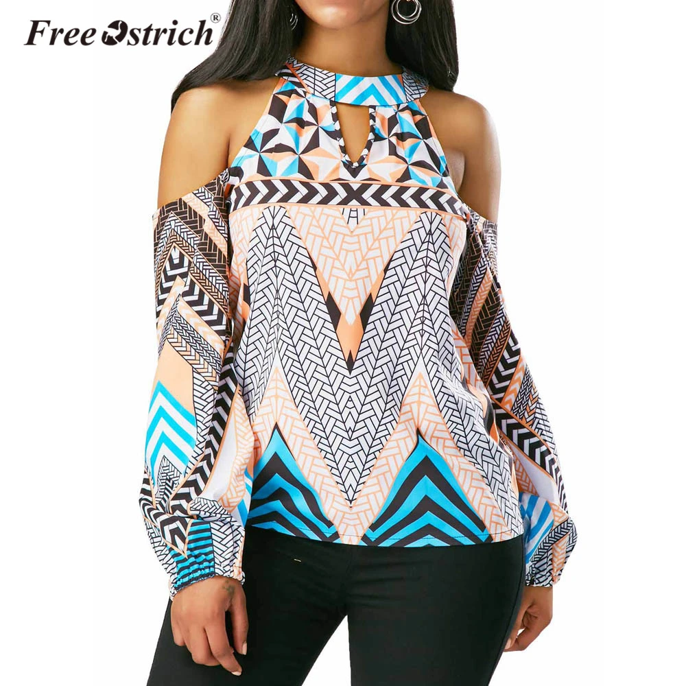choker neck off shoulder top
