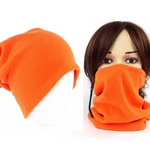 Горячая унисекс флис шеи теплый тепловой Снуд шарф шляпа носить размер около 26x30 см G-275