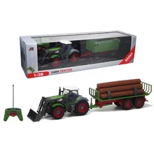 Big Electric Digger Big Remote Control Big Size 1:28 Multifunctional RC trailer tractor truck free shipping Rc Excavator Toy