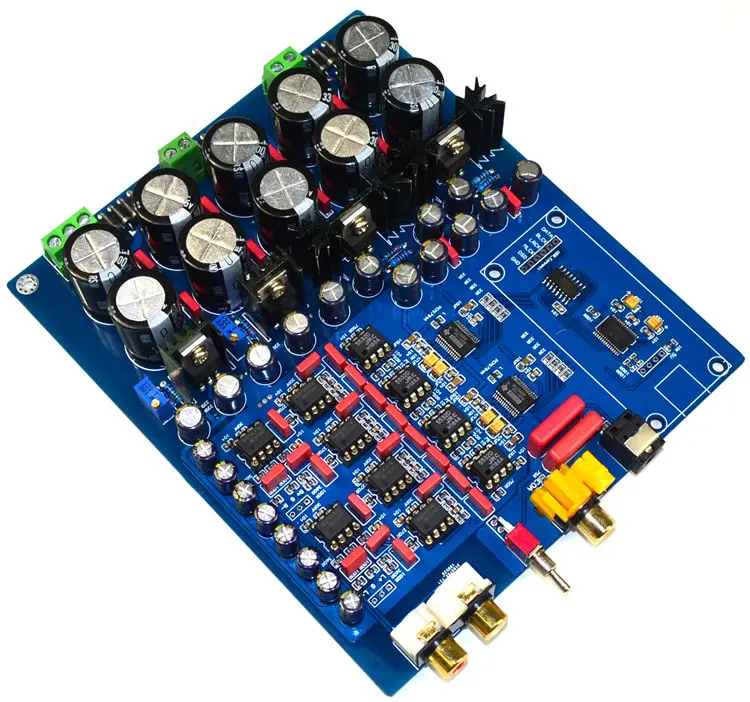 PCM1794 + AK4113 Deluxe DAC Decoder Board Support fiber coaxial USB input
