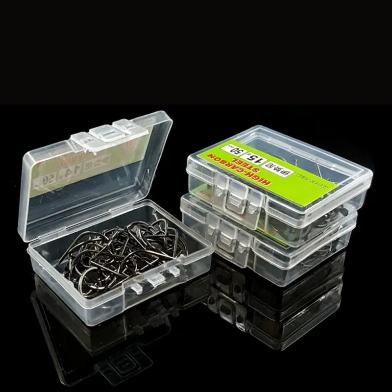

50/100Pcs High Carbon Steel Fishing Hooks Set in Fly Fishhooks Jig Barbed With Hole For Fishing Accessories