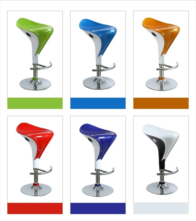 restaurant chair green blue orange color furniture shop stool American Europe fashion exhibition chair stool