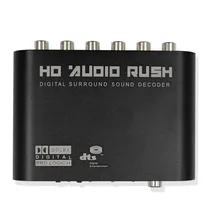 5.1 AC3 DTS HD Audio Decoder Digital Sound Decoder Optical SPDIF Coaxial to 6RCA with optical cable or adapter 5.1 AC3 DTS HD Audio Decoder Digital Sound Decoder Optical SPDIF Coaxial to 6RCA with optical cable or adapter