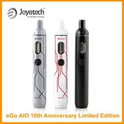Оригинал Joyetech eGo AIO комплект 10th anniversary Edition 2,0 мл емкость 1500 мАч встроенный аккумулятор 0.6ohm BF SS316 катушка электронной сигареты