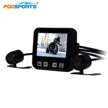 Motorcycle DVR C6 Mini Size 2 Inch Touch Key Full HD 720P Waterproof Dual Cameras GPS Supported Car Dash Cam Built-in Microphone