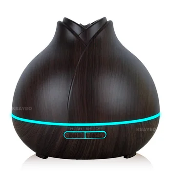 

DEKAXI 400ml Essential Oil Air Humidifier Aroma Diffuser Wood Grain Ultrasonic Cool Mist Humidifier for Office Home