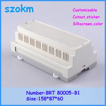 

10 pcs din rail box electronics box plastic box diy 158x87x60 mm