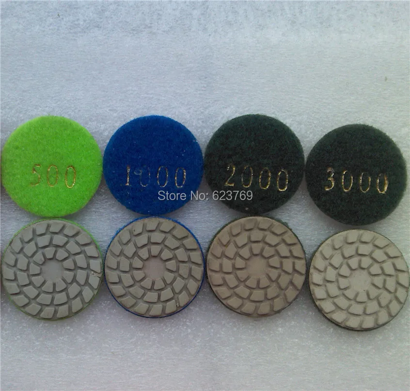 RZZ Diamond Soft Grinding Disc Polish Pad 4pcs/lot (1pcs for each grit