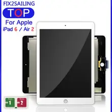 9," для Apple iPad 6 Air 2 A1567 A1566 9,7'' AAA+ ЖК-дисплей, кодирующий преобразователь сенсорного экрана в сборе для iPad 6 Air 2