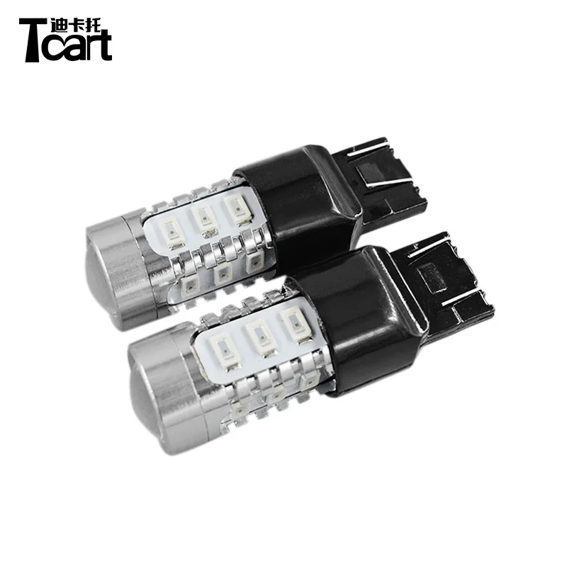 Автомобильные светодиодсветодиодный стоп сигналы Tcart 7443 5730 15SMD для Subaru outback 2006 2007