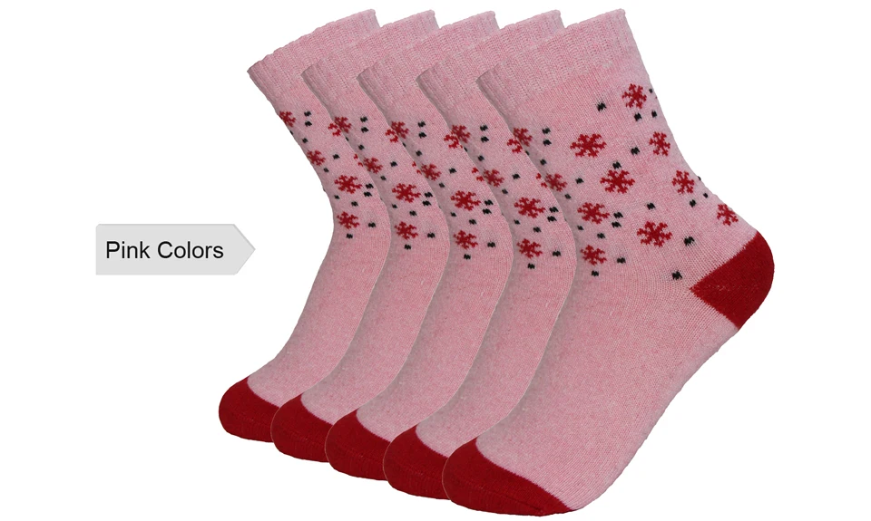 Женские теплые носки из кроличьей шерсти; сезон осень-зима; удобные модные женские милые Носки с рисунком снежинок; Meias