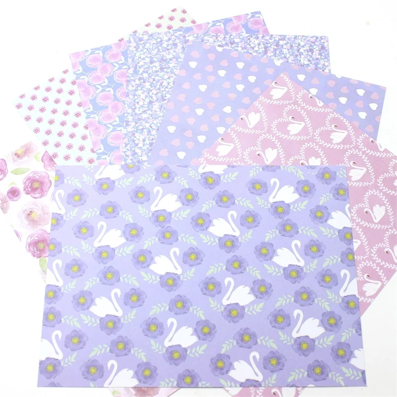 KSCRAFT 14pcs Single-side Printed Background paper creative papercraft art handmade scrapbooking kit set books | Дом и сад