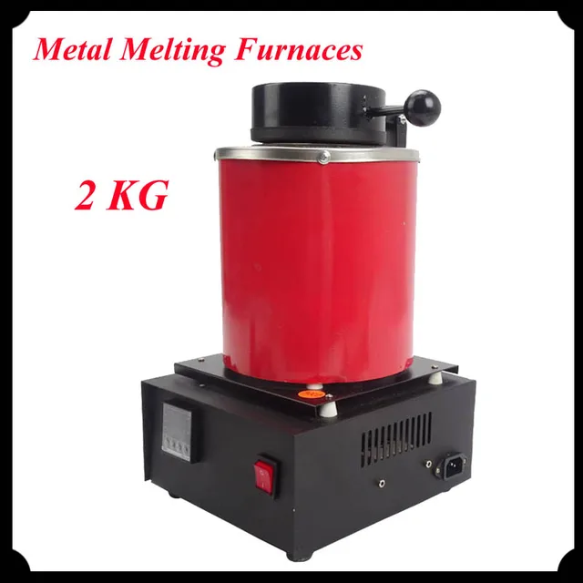 1pc 220V 2KG Capacity Gold Metal Melting Furnaces with Graphite