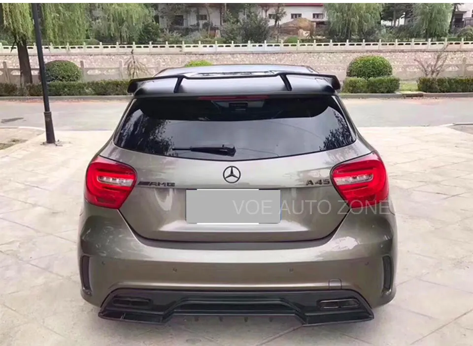 W176 Revozport Стиль карбоновый спойлер заднего крыла для Mercedes-Benz A-class A45 AMG W176 A180 A200 A220 A250 A260 2013