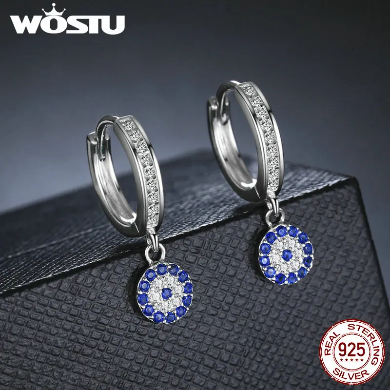 WOSTU, Новая мода, настоящее 925 пробы, серебряные Винтажные серьги-капли Samsara для женщин, роскошные оригинальные ювелирные изделия, подарок CQE058