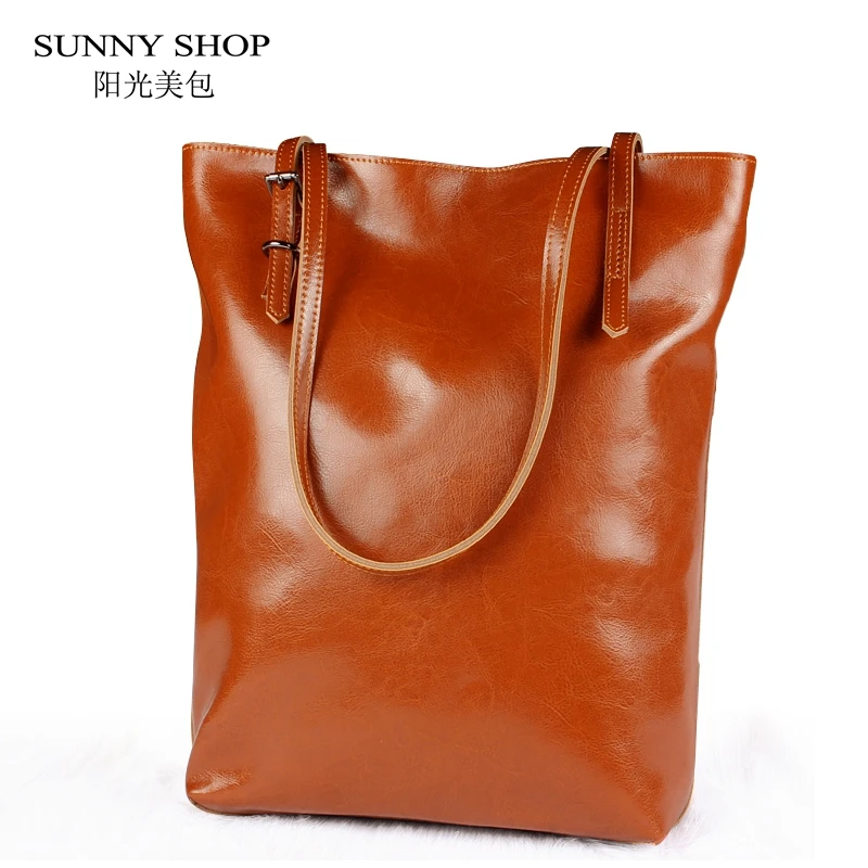 SUNNY SHOP font b Luxury b font Genuine Leather font b Women b font Messenger font