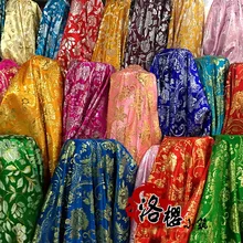 Тканая золотая ткань cheongsam костюм кимоно advanced cos Одежда металлическая Дамасская ткань шириной 1,5 метров