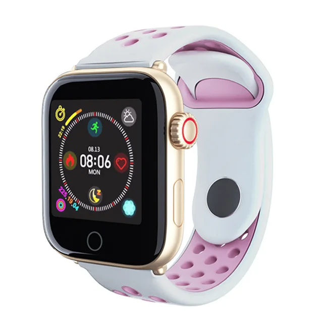 Z7 водонепроницаемые Смарт-часы для apple iphone ios Android - Цвет ремешка: pink
