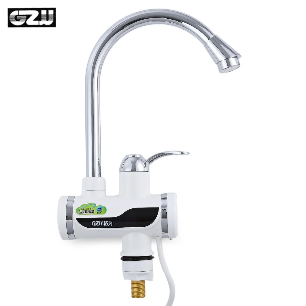 

GZU Tankless Electric Hot Water Heater Faucet Kitchen Kit with LED Digital Display With 3000w 220V High Temperatures Resistant