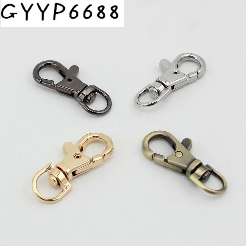 10pcs 100pcs 8mm 5colors Small snap hook metal zinc hardware for
