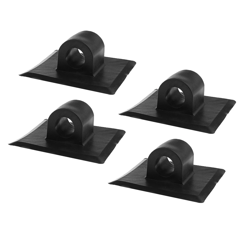 4pcs Inflatable Boat Sailing Engine Parts Outboard Motor Mount Brackets Holder Rubber Dinghy Kayak Canoe Accessory