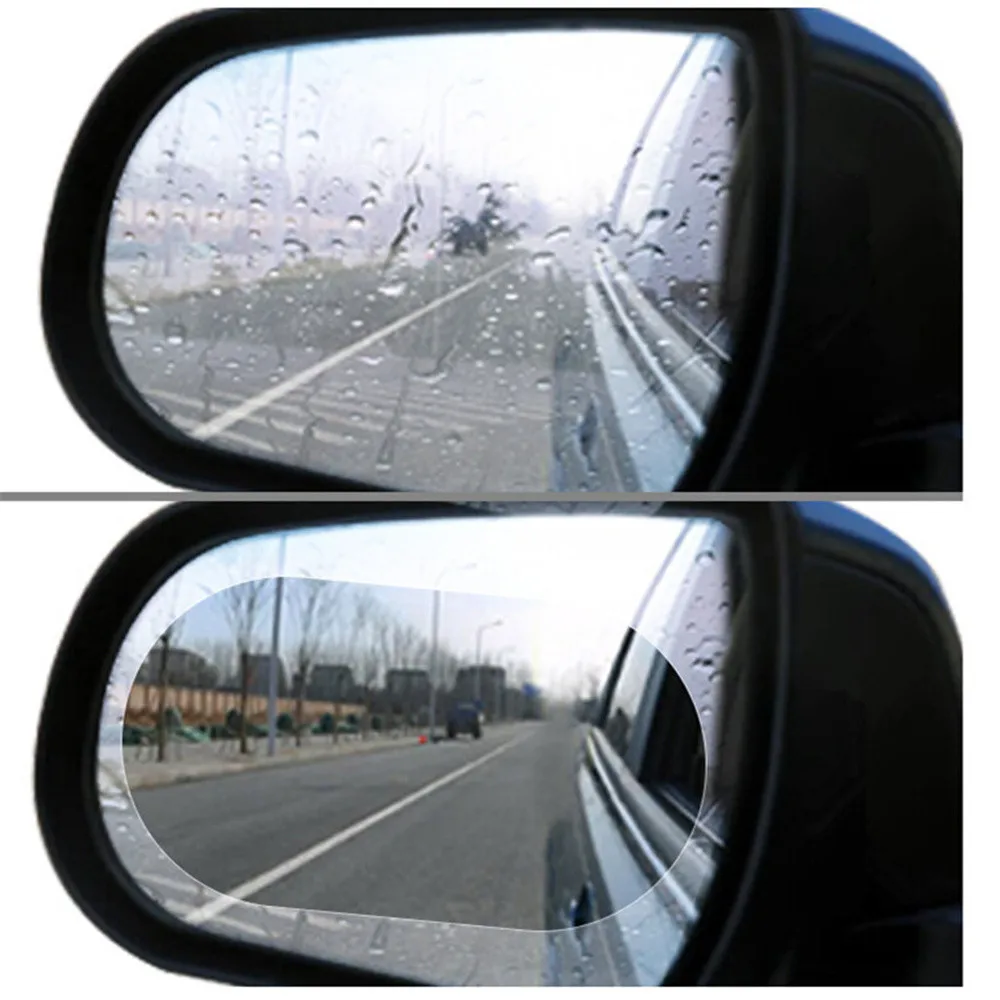 

New 1 Pair Auto Car Anti Water Mist Film Anti Fog Coating Rainproof Hydrophobic Rearview Mirror Protective Film 2019new