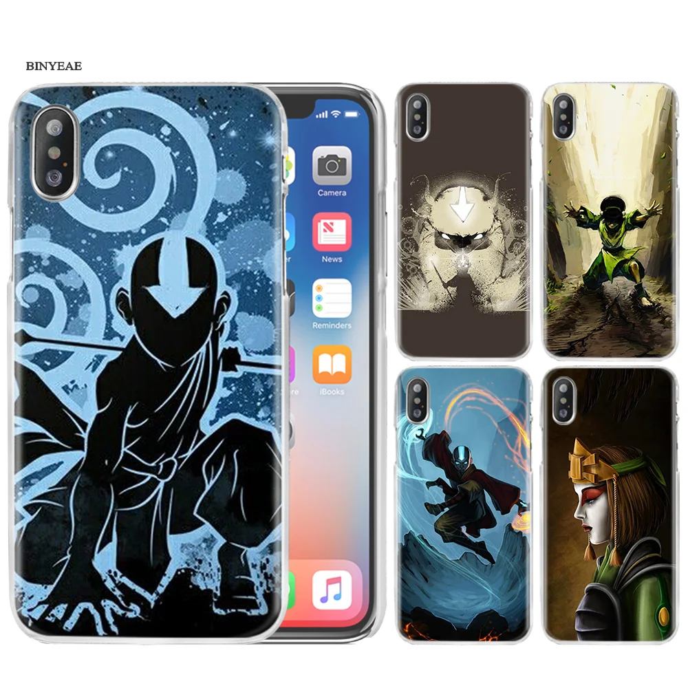 

Hard PC Plastic Phone Case Cover Shell Clear for iPhone XS Max XR 7 8 6 6s Plus X 5 5s SE 5C 4 4S Avatar The Last Airbender Capa