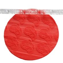 Инструменты для работы с мастикой украшения для кексов в виде бабочки Акриловые Скалка тисненая Скалка Fondant(сахарная) торт Скалка Для украшения ролик