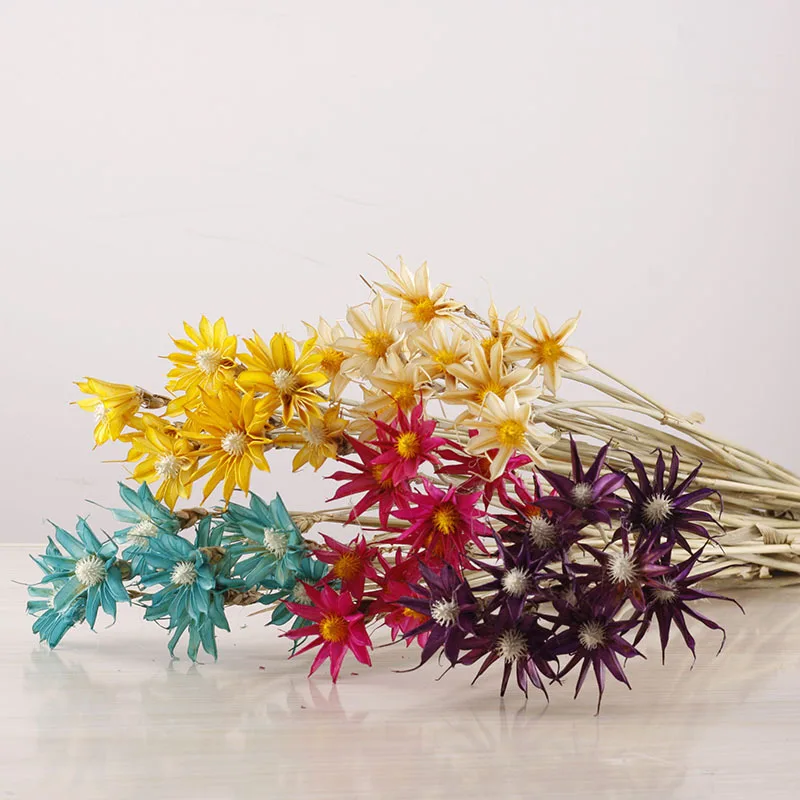 

1 Bunch 10pcs Natural Handmade Dried Flowers Fresh Daisy White Immortal Flower Table Decoration Craft Dried Flower Arrangement