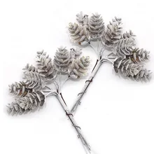 20шт Искусственные цветы ананас трава сосновые орехи конусы для новогоднего РОЖДЕСТВА ВЕНОК свадебное украшение набор для скрапбукинга