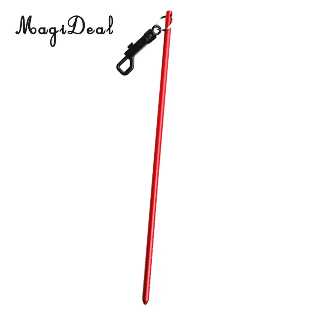 MagiDeal Aluminum Dive Lobster Tickle Pointer Stick Rod, Measurement, Clip for Safety Underwater Scuba Diving Diver Photographer