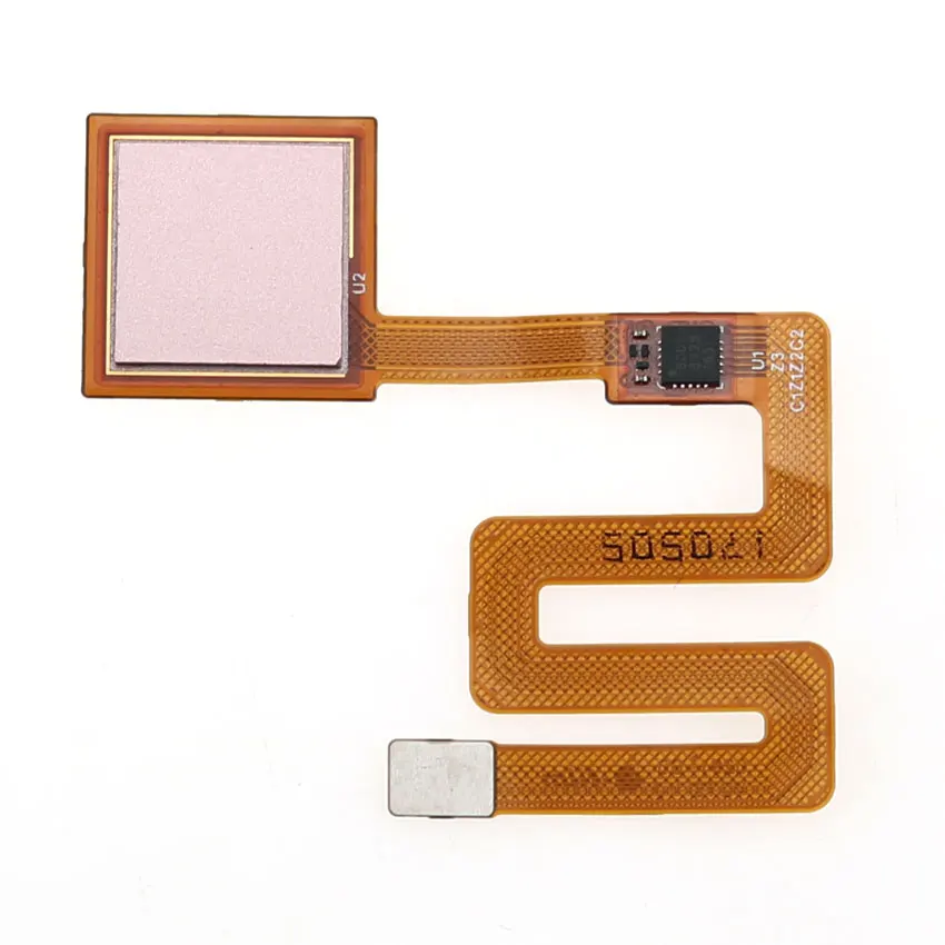 Юйси для Xiaomi сканер отпечатков пальцев гибкий кабель сенсорный датчик ID домашняя кнопка для Redmi Note 4 MTK Helio X20 Кнопка отпечатков пальцев - Цвет: Розовый