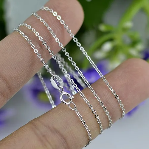 40cm 100 pure 925 Sterling Silver Woman's Necklace Chains Wholesale