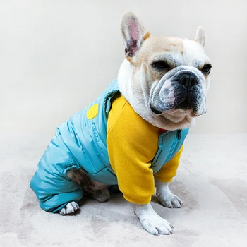 

[MPK Dog Winter Wear] Wongtim Down Jacket for French Bulldogs and Pugs, Leg Warmer