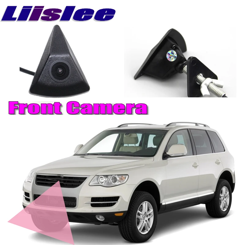 

LiisLee Car Front Camera LOGO CAM Front Grille CAM For Volkswagen VW Touareg 2010-2018 DIY Manually Control Channel Front Camera