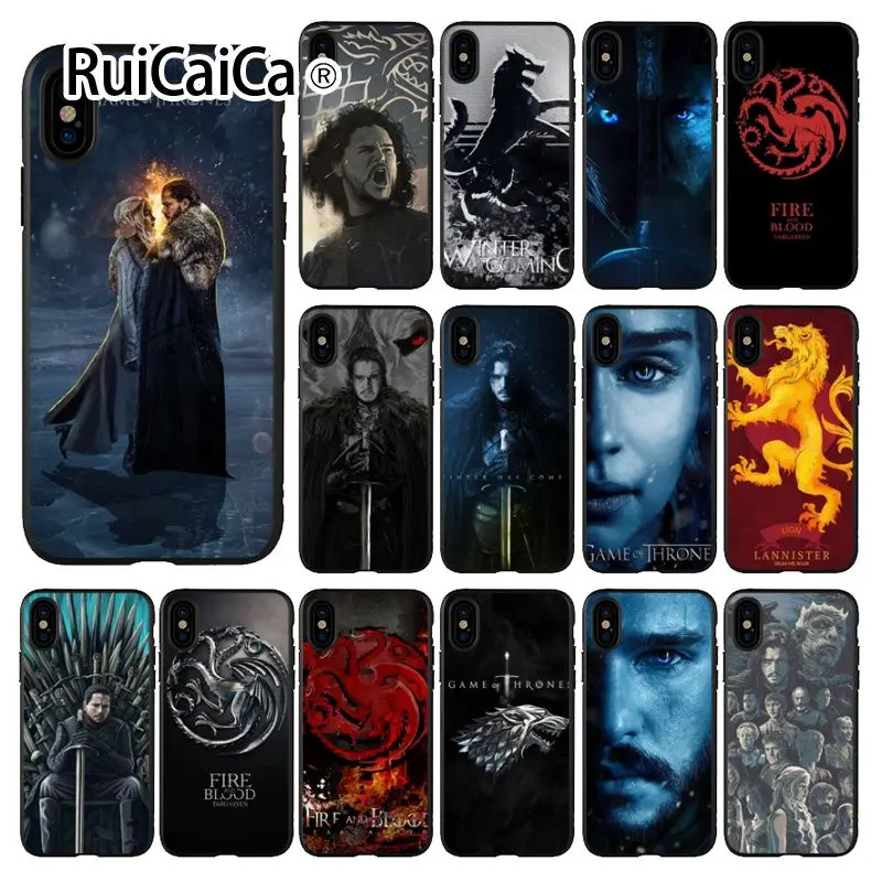 Ruicaica Мягкий силиконовый чехол из ТПУ для телефона Apple iPhone 8 7 6 6S Plus X XS MAX 5 5S SE XR |