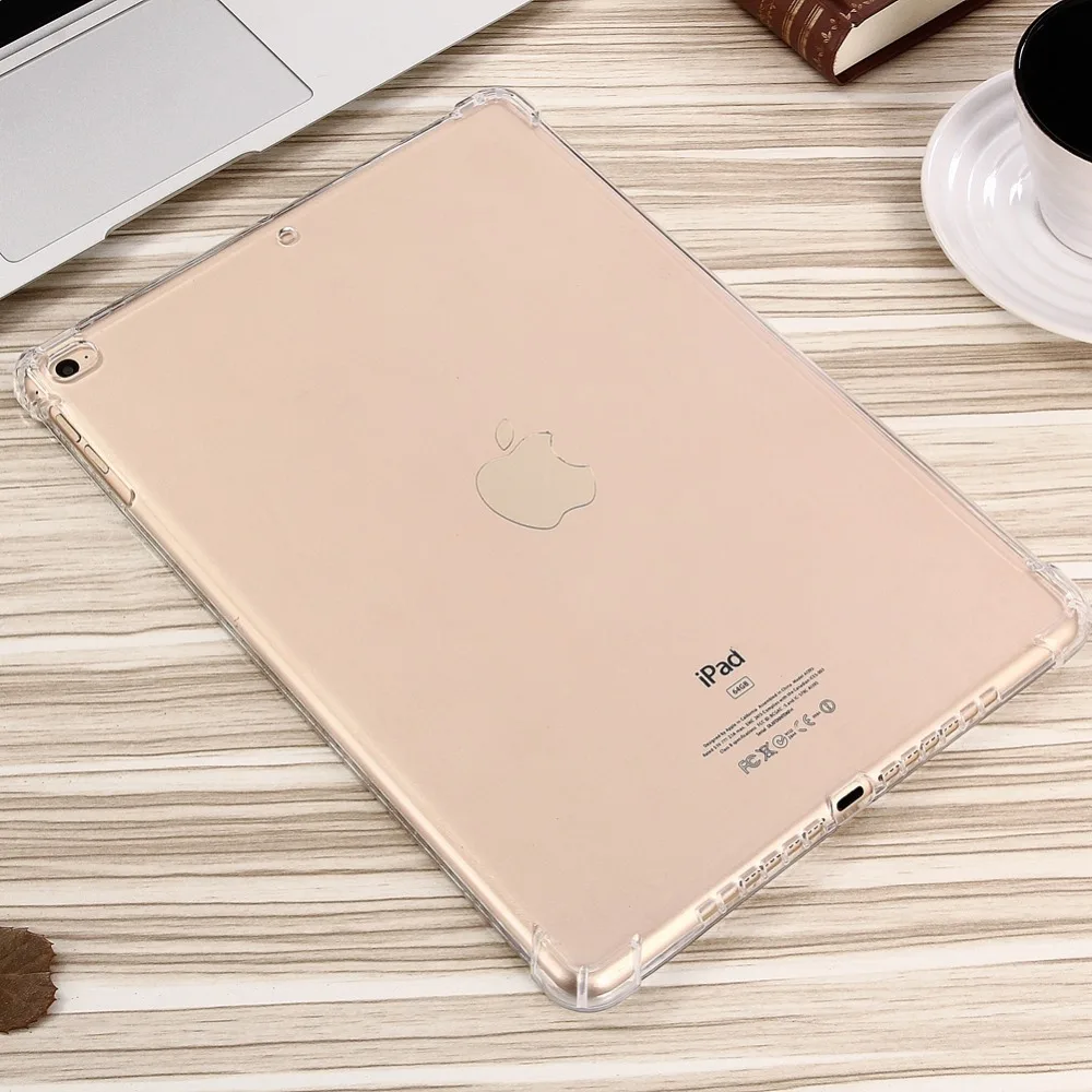 Чехол для iPad 2017/2018/air/air2/Pro 9 7 Мягкий ТПУ силиконовый прозрачный ударопрочный чехол