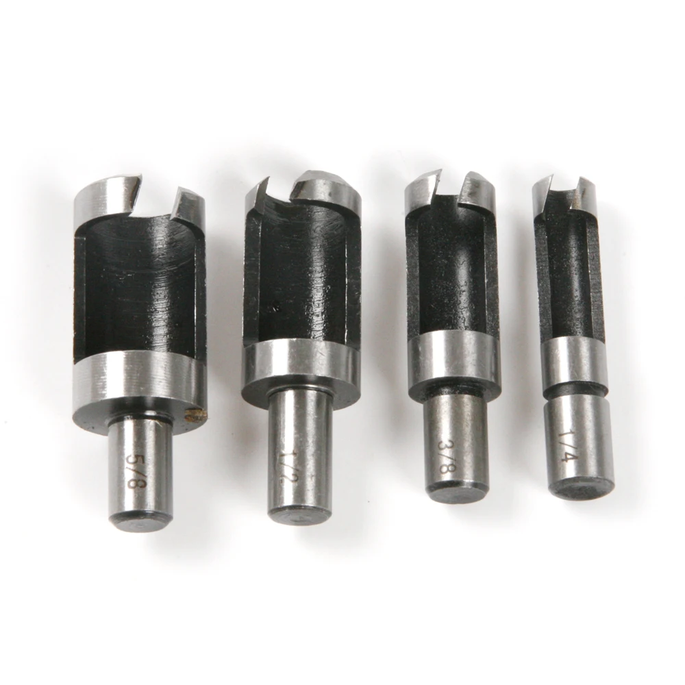 4pcs/Set Round handle Countersink Drill Bit High Quality 45 Carbon