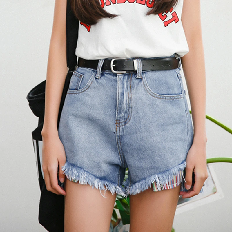 short jeans cintura alta retro