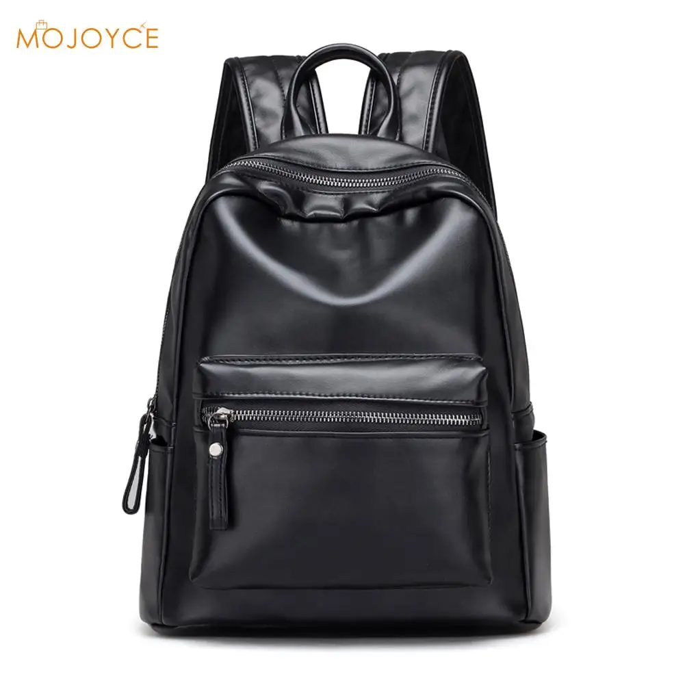 New Leisure Travel Backpack Fashion Women Backpack Student Schoolbag Girls Large Soft PU Leather Women Laptop