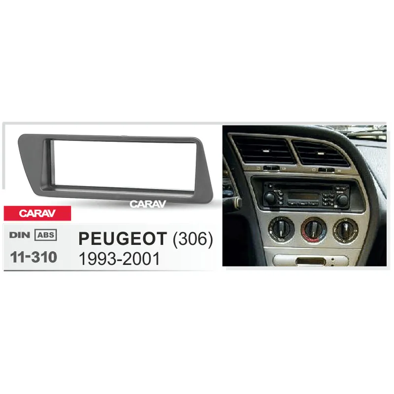 1 Din радиоприемник для PEUGEOT (306) 1993-2001 DVD стерео панель крепление приборной панели