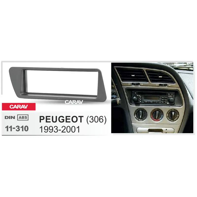 FP-04-01 RHD Voiture CD Stéréo aponévrose fascia panel Adaptateur pour Peugeot 306 1993-2001