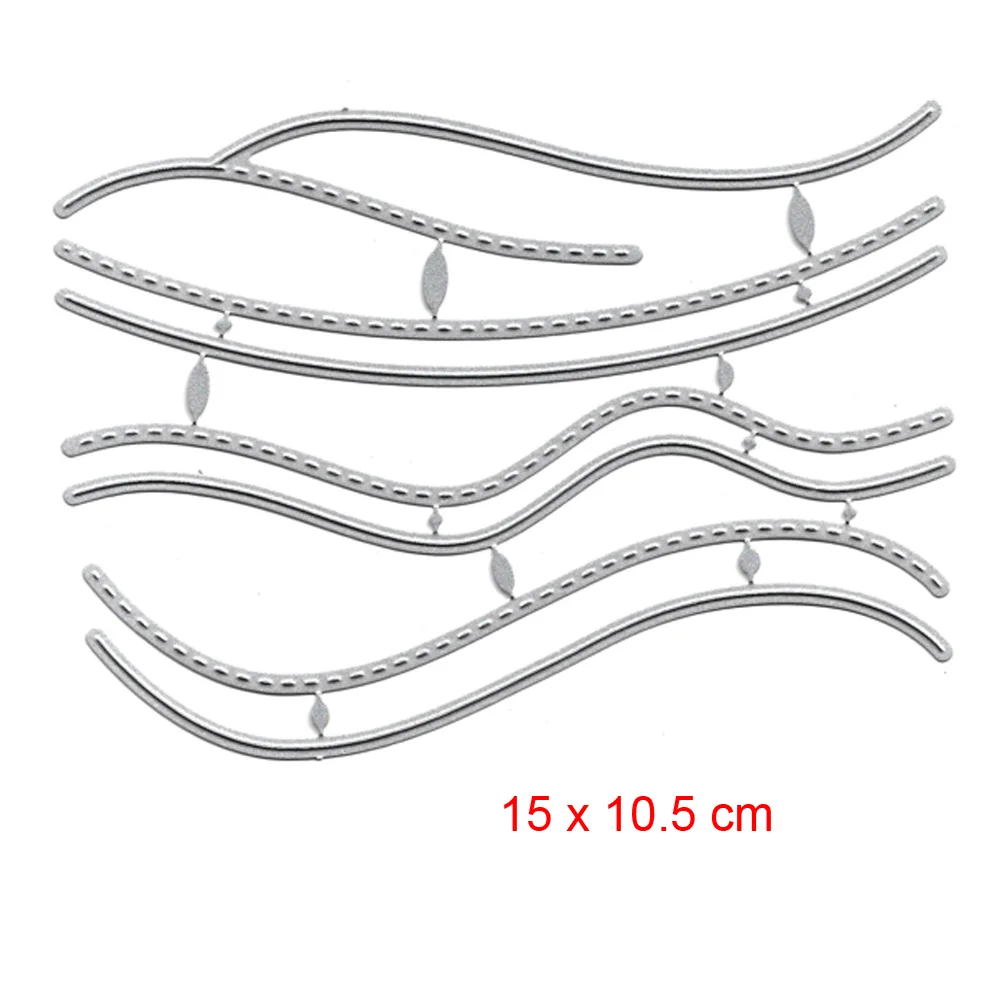 Металлические Вырубные штампы кружевные волнистые края трафарет для бумажные поделки для скрапбукинга в альбом для изготовления открыток
